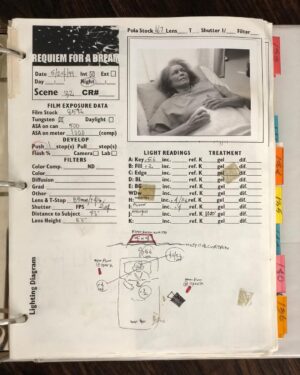 Matthew Libatique Instagram - More gems from storage.  #polaroid #cinematographer notes #requiemforadream