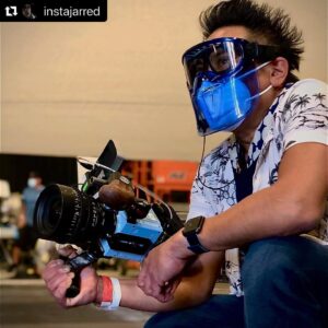Matthew Libatique Instagram - #Repost @instajarred with @make_repost
・・・
The mighty Matty Libatique back to work rocking his own bye bye blue Komodo.  Enough said.  #legend 
•••••
Just taking the new addition out for a spin. Great to be back at it! #RED #komodo #creativesolutions #globaldynamicsunited #smallhd #findyourownfaceshield