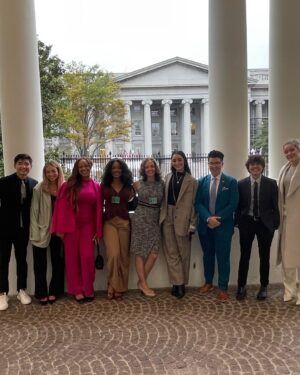 Mattie Westbrouck Instagram - Today I watched the President get the omicron vaccine, and got my own in the White House. Make sure to get yours before the holiday season to protect you and your loved ones 💉 #creatorsforgood