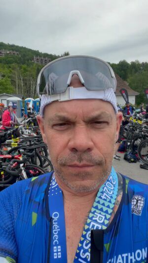 Maxim Martin Instagram - Triathlon 5150 Tremblant 
Journée parfaite Part 2…
Le plaisir de l’arrivée 
@triathlonquebec 
@immonttremblant