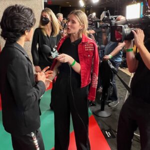 Maximilian Lee Piazza Instagram - EPIC night at the Spirited Premiere: here’s a recap in videos and pics. 

Honored to be part of this special movie with Ryan Reynolds, Will Ferrell, Octavia Spencer and the rest of the amazingly talented cast. 

Get ready to laugh, cry and many more emotions in between -- Spirited is the holiday movie that we didn't know we all needed. 

In theaters Nov 11 and streaming on @appletvplus Nov 18! 

Suit @balmain 
Kicks @dolcegabbana