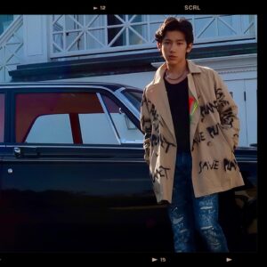 Maximilian Lee Piazza Instagram - What's Old is New Again. Reduce, Reuse, Recycle. ♻️ 🌏 
 
Hand painted 🧥 by Italian sustainable fashion designer and artist  @chiara.catalano.cc 
 
'63 Super Stock Dodge  💪
 
 
 
 
 
 
#saveourplanet #sustainablefashion #ootd #ootdfashion #vintagestyle #retro #btsarmy #kpop #uzzlangstyle #uzzlang