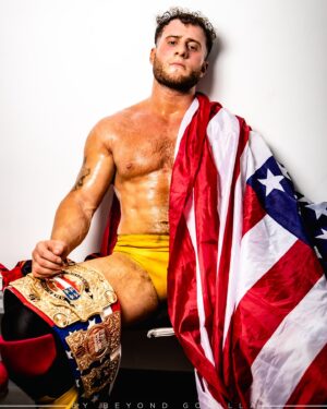 Maxwell Friedman Instagram - REAL AMERICAN.

MJF retains the @aew American Championship at @revprouk Summer Sizzler.

@the_mjf | @aew 
By Beyond Gorilla.

#aew #MJF