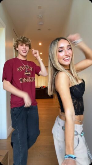 McKenzi Brooke Instagram - Unexpected duo!! 🔥 @nolendubuc #dance #duo #whipyourhair #friends