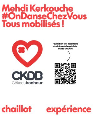 Mehdi Kerkouche Instagram - ODCV4 LE PROGRAMME !!!! 
Rdv les 16 et 17 septembre prochain à @theatrechaillot pour notre grand retour !!!!
Des cours, des performances, des talks, un cabaret, un club, des battles, une roller party, un cinéma… et surtout des ARTISTES INCROYABLES mobilisés pour l’association @instacekedubonheur qui œuvre toute l’année pour améliorer le quotidien des enfants et ados hospitalisés partout en France 🙌🏻
L’événement de mes rêves dans le théâtre de mes rêves  @theatrechaillot qui nous accueille pour lancer leur saison pour ce premier #CHAILLOTEXPÉRIENCE 🫶🏻🫶🏻🫶🏻🫶🏻
Comme chaque année tu pourras retrouver les performances sur l’insta @emkadanceproject pour nous suivre de n’importe où 
et encore mille surprises qui se préparent DONC TU BLOQUES LES 16 et 17 SEPTEMBRE !!!!
(From nos salons confinés to tout ça en fait 😭😭😭😭😭)
Merci à nos partenaires @meta @menart_fair @cultureboxftv @francemusique