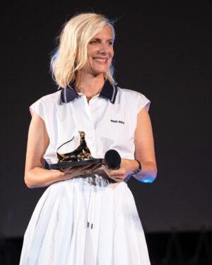 Mélanie Laurent Instagram - Melanie attends "Le Déluge" premiere at @filmfestlocarno ❤️

Mélanie and @guillaumecanetofficiel also received the Excellence Award Davide Campari !