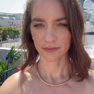 Melanie Scrofano Instagram - 1) @entertainmentweekly booth bringing some Wikifeet fodder
2) same but now feet are playing hard to get. 
3) @imdb yacht poses
4) @imdb yacht poses part deux
5) @imdb yacht poses couch edition with @anntaylor bedazzling my Wikifeet and ears and neck
6) guess which sticky note is mine at the @nasa booth
7) happy place
8) I’m so shy don’t look at me
9) Facts only at EW party
10) disappearing shirt trick

#wynonnaearp @tubi