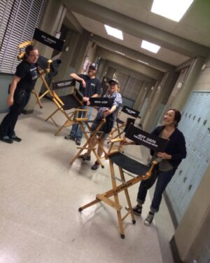 Melissa Ponzio Instagram - #MoonDayMemories #TeenWolf BTS ::: wishing everyone a great #BackToSchool and wishing we were all back at #BHHS getting into trouble ;)