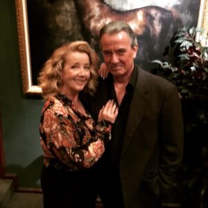 Melody Thomas Scott Instagram - Hot off the presses... Taken about 20 minutes ago, on set, Victor's Office, in front of new painting. Done for the day! Hurray!
#FinallyFriday #nationalselfieday 💜❤️❤️💜🐴🐴🐴