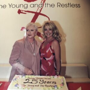 Melody Thomas Scott Instagram - #throwbackthursday With The incomparable Susan Flannery at my 25th YR anni party, 15 years ago! Miss my cohort, please visit soon!!💜💜💜 #boldandbeautiful #Stage41 #cbstvcity