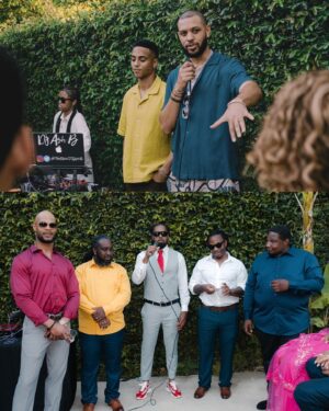 Melvin Gregg Instagram - Instead of a wedding we kept the ceremony super small (just us and the kids) and threw a party in the backyard! It ain’t about where you at, it’s about who you’re with! I appreciate all of y’all for making this celebration better than I could’ve ever imagined. ❤️