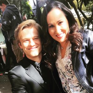 Meredith Eaton Instagram - In the field with @lucastill and tune in for an all new episode this Friday night on @cbstv ... What doesn’t Matty want revealed ? 🤔 #MacGyver #cbs
