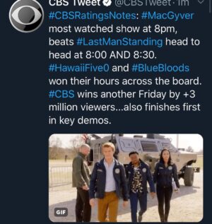 Meredith Eaton Instagram - Bang! Thank you to our @MacgyverCBS viewers! If you missed last night’s episode you can stream it now on cbs.com #macgyver #cbs #cbstweet