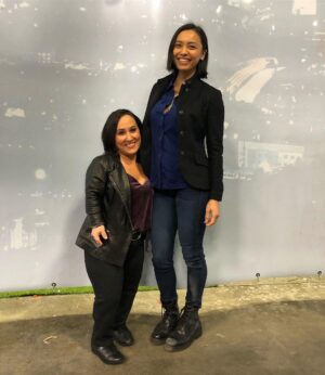 Meredith Eaton Instagram - I describe her as unicorns and rainbows because @hellofromlevy is truly a magical person. 🦄 & 🌈 #MacGyver @MacgyverCBS
