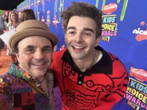 Michael D. Cohen Instagram - @kidschoiceawards 2024 photo dump. Guess who is wearing my hat… Who wore it better?
