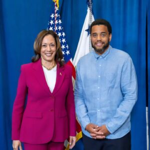Michael Ealy Instagram - Had the pleasure of joining @vp on her Economic Growth Tour. Learned so much! 
I'm ready for this run!  Let's go!! @kamalaharris