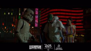 Michael Giacchino Instagram - Ran across some trouble at a D23 Checkpoint.