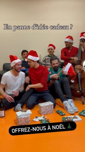 Michaël Grégorio Instagram - En panne d’idée cadeau ? Offrez-nous à Noël 🎄  #whitechristmas #christmas #noël #wishlist #singer #team #fyp #pourtoi