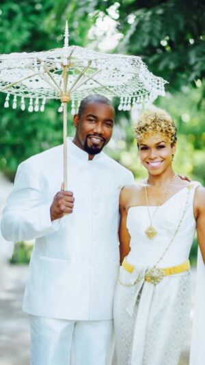Michael Jai White Instagram - Happy Anniversary to US! Our journey, our path, our life,  our love, our story together….how does each chapter keep getting better?!!! It’s been 27 years since we first met…we may not have known it at the time but our souls knew we’d be together. The laughter, the good times, the dancing, the silliness, the jokes & pranks, the joy of constantly working together in the business we make believe in, our family, our home, our world travels, our workouts, the quiet moments, our love…our love…damn…OUR LOVE.  This is some real shit, some deeper than the bottom of the ocean shit….Best friend, how did we get so lucky? So blessed? 🙏🏾 Love you forever, and ever, ever and ever, EVER! 🖤🥰😍 💕💕💕💕💕💕💕💕 @officialmichaeljai & @iamgillianwhite 💕💕💕🤜🏾🤛🏾👑👑 #anniversary #happyanniversary #love #husbandandwife #powercouple #couplegoals #blacklove #reallove #soulmate #bestfriends #luvstrong