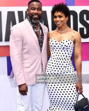 Michael Jai White Instagram - “Date Night” with my wife @iamgillianwhite at the 2024 BET AWARDS last night! @bet 🖤🤍 #powercouple #couplegoals #husbandandwife #awards #redcarpet #music #datenight #bet