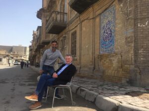 Michael Palin Instagram - On The Road Again - again. Baghdad, Into Iraq, 2022