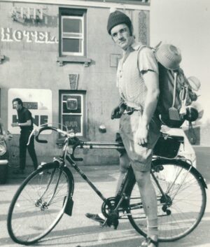 Michael Palin Instagram - The Cycling Tour. Monty Python, Series 3, 1972. Mr Pither prepares for a day of falling off his bike. Filmed in Jersey
