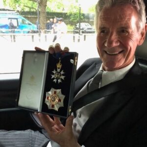 Michael Palin Instagram - The knight after...Making my way home from the Palace.