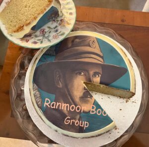 Michael Palin Instagram - Nostalgic visit to the Ranmoor Book Group in Sheffield, just round the corner from where I was born and brought up. They surprised me with this ace cake inspired by the cover of my Great-Uncle Harry book. Much tastier than the real thing!