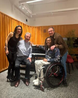 Michael Palin Instagram - Backstage at the Barbican. @adeadepitan was a brilliant interviewer on the night they released my Great Uncle Harry book in paperback. And Paul Whitehouse, with partner Mine, starred in the audience!