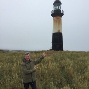 Michael Palin Instagram - At Cape Pembroke, Falkland Islands. One of the most isolated lighthouses in the world. Modern technology has replaced the Keeper who used to live here.