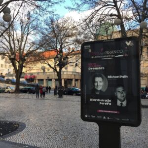 Michael Palin Instagram - Fame at last! Viseu, Portugal, December 2017