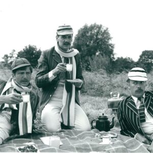Michael Palin Instagram - First big acting role outside Python. Three Men In A Boat. Stephen Moore (left), Tim Curry (right). Directed by Stephen Frears, 1975
