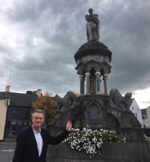 Michael Palin Instagram - His house is very fine, and the memorial outside is flanked by concrete polar bears.