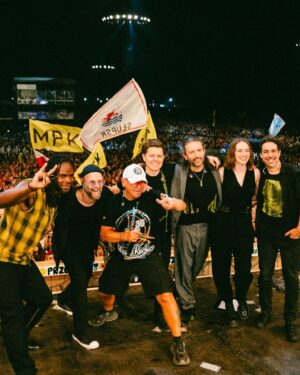 Michael Patrick Kelly Instagram - Dziękuję Pol’and’ Rock 2024 for having me at the 30th anniversary of this iconic festival! What a powerful crowd - still in awe from last Saturday’s fantastic vibe. Wow! 

MPK 

📸: @luis.jantsch 
@polandrockfestival #PolAndRock2024 #Polska #MichaelPatrickKelly #PeaceBell