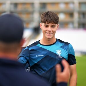Michael Vaughan Instagram - Congratulations and go well on Somerset debut Archie Vaughan! 👊

#WeAreSomerset 
#SOMvKEN