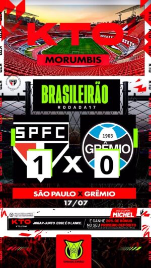 Michel Bastos Instagram - TRICOLOOOOR 🇾🇪

No duelo dos tricolores o @saopaulofc foi quem saiu com a vitória no Morumbis 🏟️!

Em um jogo muito muito equilibrado o Soberano conseguiu abrir o placar logo no início da partida e soube aguentar a pressão do Grêmio, foi tenso 😬!

Chegamos ao G4, agora é tentar buscar pontos contra o Juventude e aproveitar a mudança de treinador e consolidar a grande campanha do grupo!

@alissoncastro23 , força meu parceiro! 💪🏾

🍀 @kto_brasil 

#VamosSãoPaulo🇾🇪#kto#knowtheodds