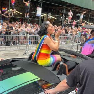 Michelle Visage Instagram - CAN YOU IMAGINE?!!! I was invited to be a GRAND MARSHAL of @nycpride!!!! This was a moment I will NEVER FORGET! THANK YOU THANK YOU THANK for having me and making me feel so special. NYC Pride was the first Pride I ever attended many, many years ago and it is by far the best in the world as it is the OG and the reason we march! Thank you to my face, @lipsticknick for coming to NYC to do this with me and for my NYC hair guru @lorenzodiazhair for giving me my coif! For everyone who was there and helped us spread and feel the love 🌈 , I love you SO MUCH! I also got to see my dear friend @sydneyharcourt shine as RumTugTugger in CATS and that was beautiful to witness. I love you, NYC, for then, for now, FOREVER! I am HONORED to walk hand-in-hand with a community I love with all of my being and I proud to call myself an ally 🏳️‍🌈🌈