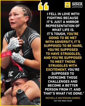 Michelle Waterson-Gomez Instagram - Michelle Waterson-Gomez talks about her fighting journey on #TheMMAHour