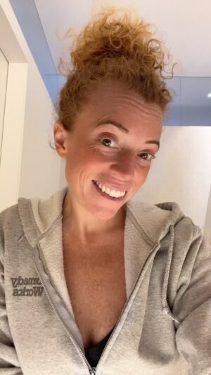 Michelle Wolf Instagram - I really do love rose oil though #beauty #wellness #health #skincare #roseoil #comedy #standup #michellewolf
