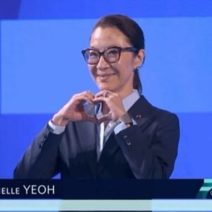 Michelle Yeoh Instagram - My first Olympic medal presentation to one of my favourite sports!! Awesome!! Congratulations to China and Australia! So well deserved 💖✨
