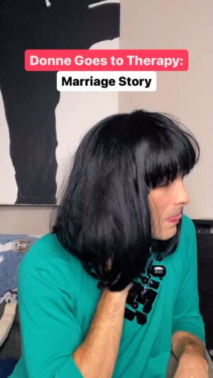 Micky Shiloah Instagram - This is an episode from the Patreon-exclusive spin-off show, Character Analysis: Donna Goes to Therapy. 
Patreon link in bio! 

Donna goes to therapy and talks about her marriage to her husband Vinny - and reminisces about the early days. ❤️

#therapy #marriage #marriagegoals #couples #couplegoals #love #marriagecounseling #marriagecoach #younglove #dating #oldmarriedcouple #newyork #longisland #longislandny #newyorkers #sentimental #drama #sketchcomedy #charactersketch #actor #actorlife #snl #couplestherapy #marriedlife