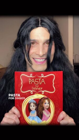 Micky Shiloah Instagram - Diane tells Anthony about the children’s book “Pasta For Dinner” by Mary Sandroni. She got a copy for her friend’s baby shower and for herself. You can get a copy (it’s real!) on Amazon (link in bio) or Target or wherever books are sold! @msandroni @pasta_fordinner 
#ad #pastafordinner #newyork #newyorkitalian #italian #italianamerican #sketchcomedy #longisland #childrensbooks #babyshower #snl #actor #funny #relationshipgoals #communication #newyorkers