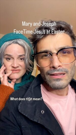 Micky Shiloah Instagram - Mary and Joseph FaceTime Jesus at Easter

#maryandjoseph #eastertime #goodfridays #christianhumor #jewishculture #callyamutha #easter2024 #parentsbelike #newyorkersbelike #judas