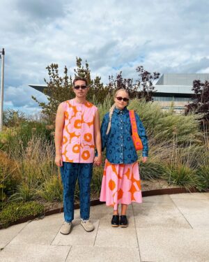 Miisa Rotola-Pukkila Instagram - Mix and match🧡 Grekovit muotiviikoilla. Kiitos upeasta näytöksestä @marimekko 🌸 #cphfw kuvat: @jereviinikainen
