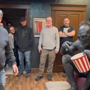 Mike Colter Instagram - The amount of @evil I can see through these goggles is crazy!  @yapfongyee learns to throw-marshmallow game gets invented-Demons eat popcorn- I found my #minime - #radioman blesses our production - @aasif pulls out his secret weapons- The Bouchard girls learn to Smoke cigarettes- @thekurtfuller thekurtfuller finally graces is with his presence- & @katjaherbers trains production assistants on how she wants to be treated when she leaves set everyday 😅 It's been a real drag filming with these awful people. Enjoy the dump! See you best week 👋🏿 @paramountplus #netflix @netflix #mikecolter