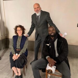 Mike Colter Instagram - The amount of @evil I can see through these goggles is crazy!  @yapfongyee learns to throw-marshmallow game gets invented-Demons eat popcorn- I found my #minime - #radioman blesses our production - @aasif pulls out his secret weapons- The Bouchard girls learn to Smoke cigarettes- @thekurtfuller thekurtfuller finally graces is with his presence- & @katjaherbers trains production assistants on how she wants to be treated when she leaves set everyday 😅 It's been a real drag filming with these awful people. Enjoy the dump! See you best week 👋🏿 @paramountplus #netflix @netflix #mikecolter