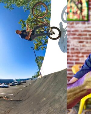 Mike Escamilla Instagram - Few hours out on Memorial with the old ball and chain @briancastillo … lots of laughs, lots of assuming we are gonna do more when we get there … #betheadventure #teambronco_ambassador @united_bmx @etniesbike