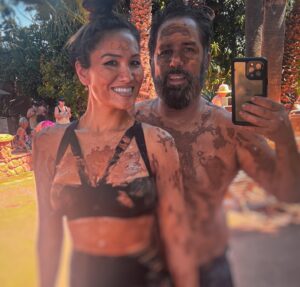 Mike Escamilla Instagram - Goodbye to the last week of summer vacation! We really made the best of it ! Luna went to her first concert! @foofighters !!! She loved it! Had a day with @jeremy_wray and fam at @ragingwatersla- mud baths with @___michellelee for our bdays! 200 miles of trails in the @fordbronco with my oldest pal Josh Kolbeck! Dog days with our pup! FaceTimes with modern day Mulan.. if Mulan was also a supermodel ….and ending with Lunas first day of school! #betheadventure #teambronco_ambassador #summer