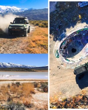 Mike Escamilla Instagram - #ad 1 week, 1500 miles, 3 separate missions and tons of laughs. Snowboarding, Abandoned mines, Rivers, Beaches, Sand Dunes, Empty pools, and Hot Springs.I’m 10 months and 35,000 miles deep in the BRONCO and loving every minute. Yes im a #teambronco_ambassador , But man does this BRONCO make me feel good! I’ve realized that whatever car I’ve driven throughout my life has either facilitated or hindered my ability to be me...and I’ve said it before and I am gonna say it again.....,the BRONCO is a skeleton key to adventure. And I’ve never felt more me then i do when I’m behind that wheel... @ford @fordbronco #builtfordproud @sgt_politeness @thebronconation #betheadventure