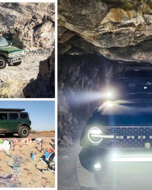 Mike Escamilla Instagram - #ad 1 week, 1500 miles, 3 separate missions and tons of laughs. Snowboarding, Abandoned mines, Rivers, Beaches, Sand Dunes, Empty pools, and Hot Springs.I’m 10 months and 35,000 miles deep in the BRONCO and loving every minute. Yes im a #teambronco_ambassador , But man does this BRONCO make me feel good! I’ve realized that whatever car I’ve driven throughout my life has either facilitated or hindered my ability to be me...and I’ve said it before and I am gonna say it again.....,the BRONCO is a skeleton key to adventure. And I’ve never felt more me then i do when I’m behind that wheel... @ford @fordbronco #builtfordproud @sgt_politeness @thebronconation #betheadventure